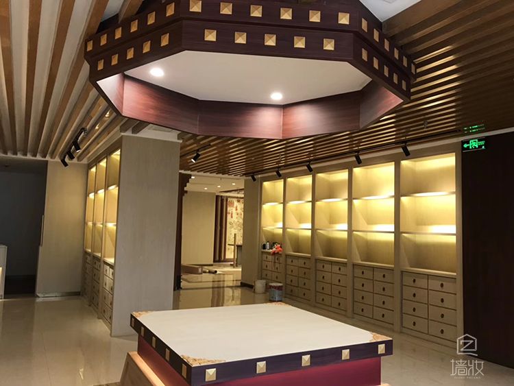  成都藏醫院木紋膜貼膜案例展示-PVC裝飾貼膜