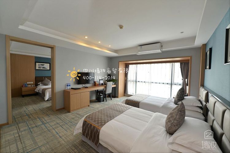 內(nèi)江某酒店木紋膜裝飾貼膜使用案例-PVC木紋膜