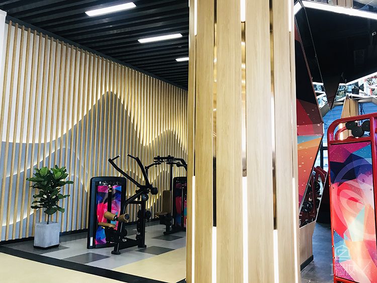 健身房 lg裝飾貼膜 pvc木紋膜